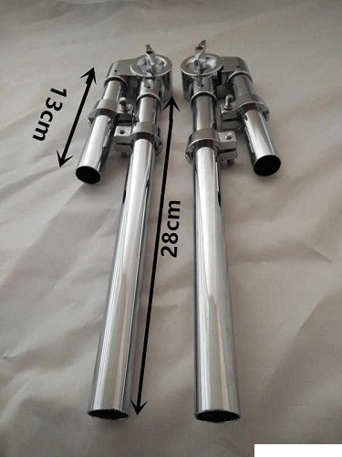 Tom holders for drum set